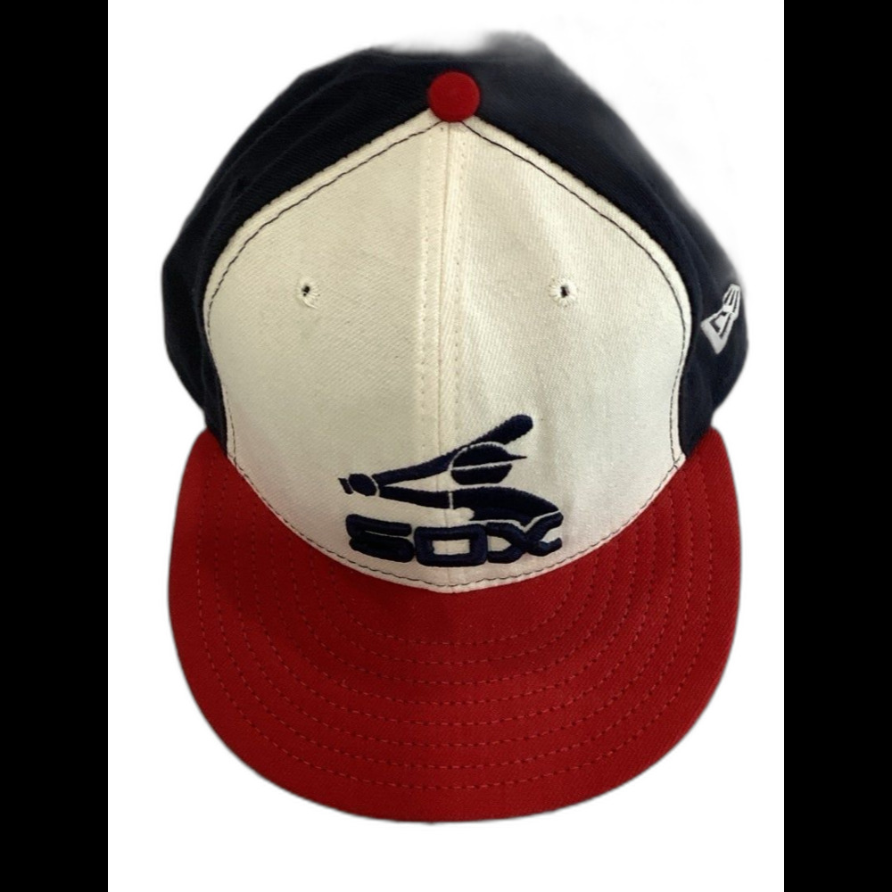New Era Cap Hat Unisex Fitted 7 5/8” Red Chicago White Sox Cooperstown 59 fifty